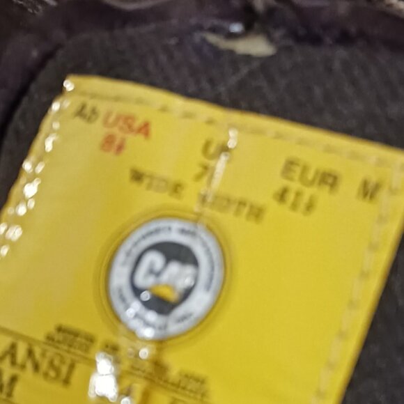 Caterpillar CAT  Brown Steel Toe Work Boots Mens  Size 8.5 Wide  CSA Approved - Picture 9 of 15